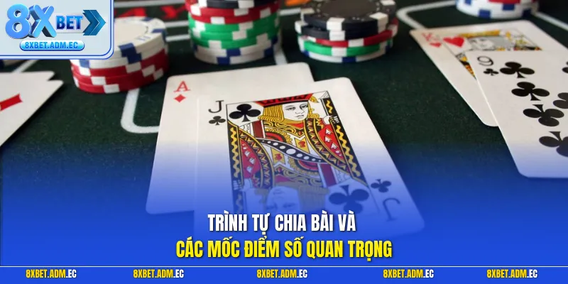 Trình tự chia bài và các mốc điểm số quan trọng